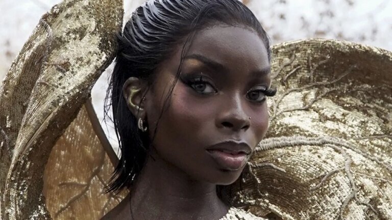 Olandria Carthen Stuns as a Living Canvas at Paris Fashion Week