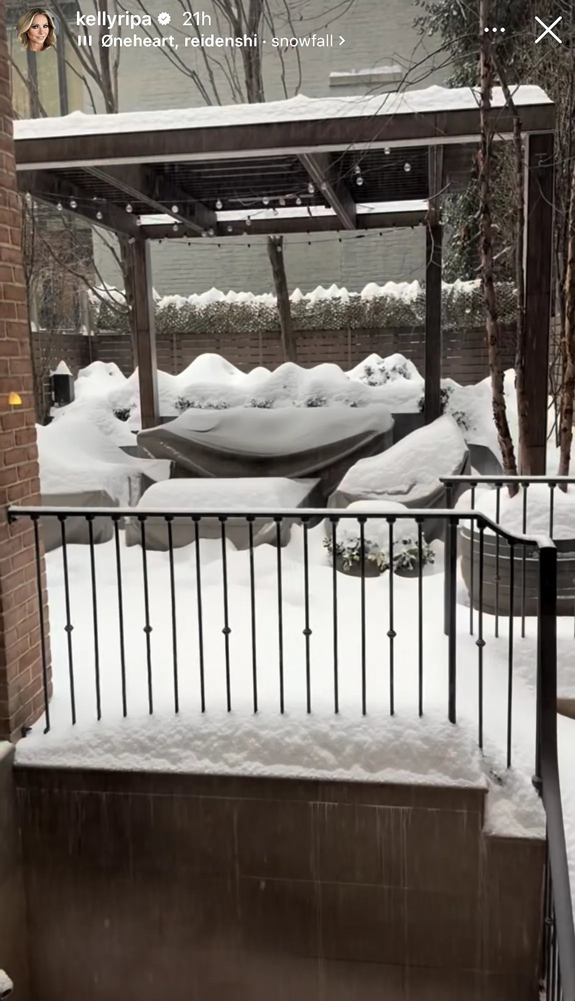 Kelly Ripa Shares a Glimpse of Her Longtime New York City Home Covered in Snow During Winter Storm