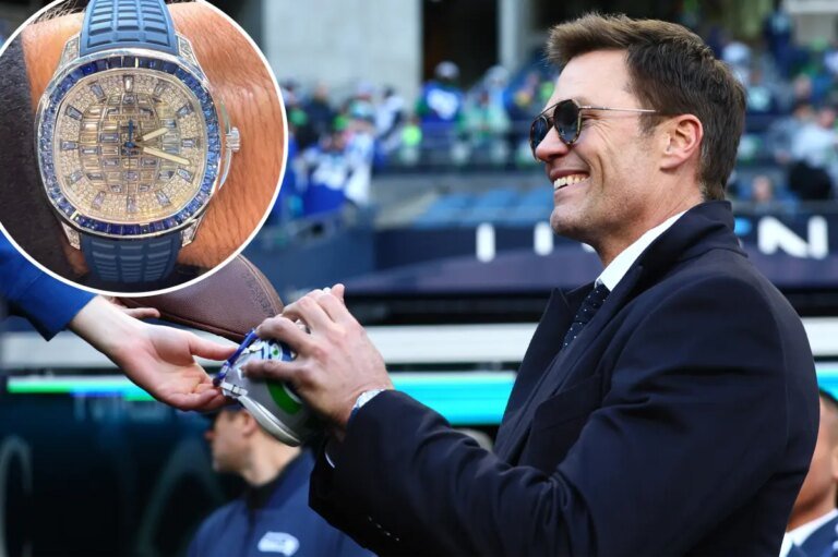 Tom Brady Sports a Stunning $250,000 Diamond Watch at the NFC Championship Game