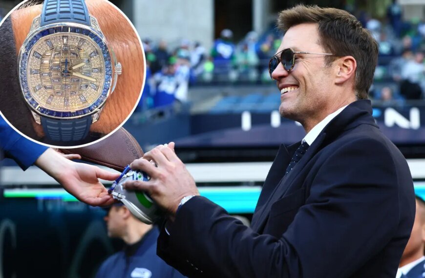 Tom Brady Sports a Stunning $250,000 Diamond Watch at the NFC Championship Game