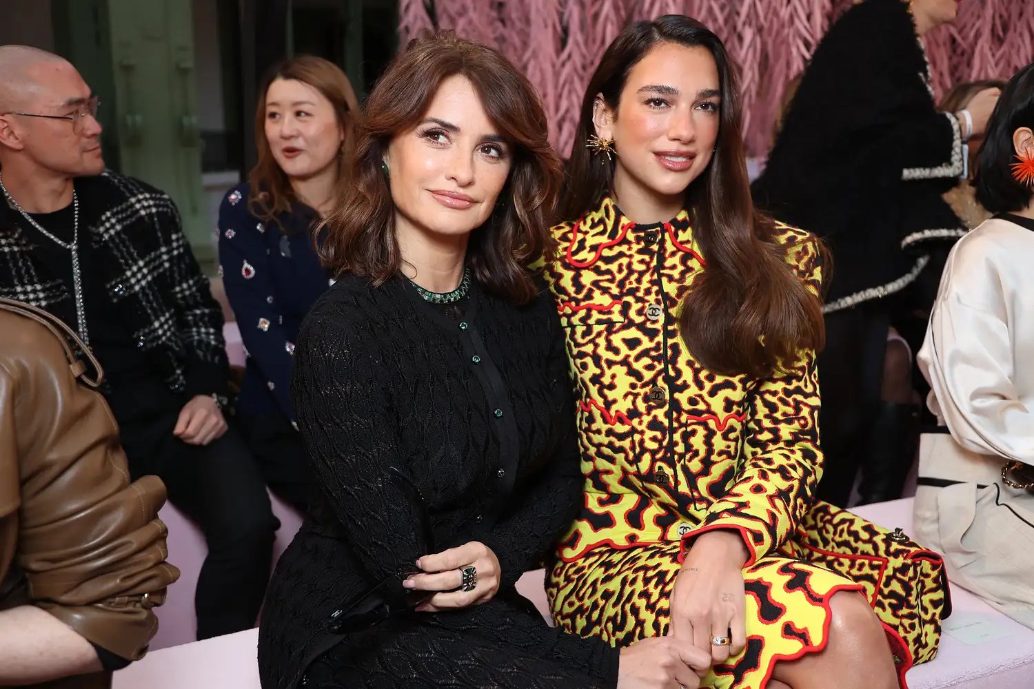 Penelope Cruz with Dua Lipa at the Chanel Haute Couture Week spring/summer show