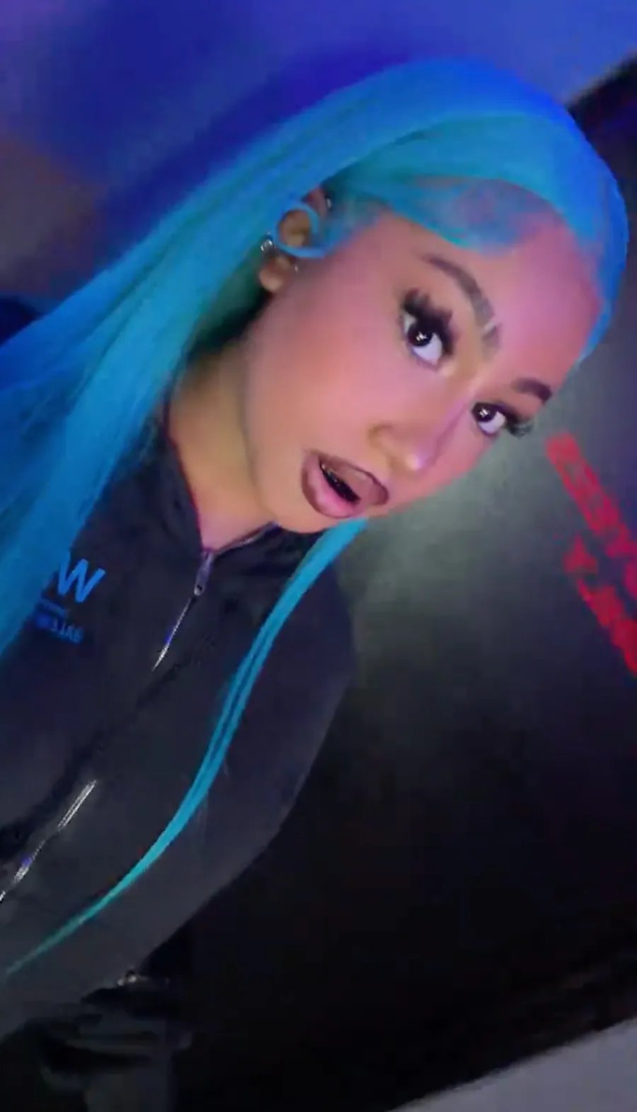 North West is seen in her TikTok.