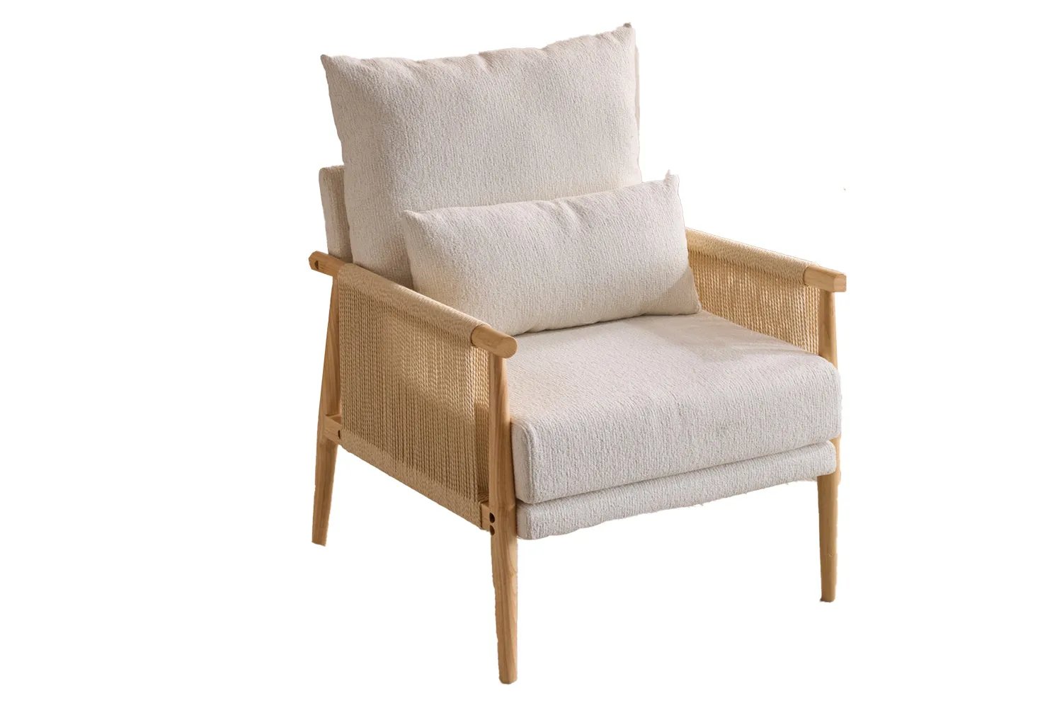 Masson Chenille Accent Chair with Pillow