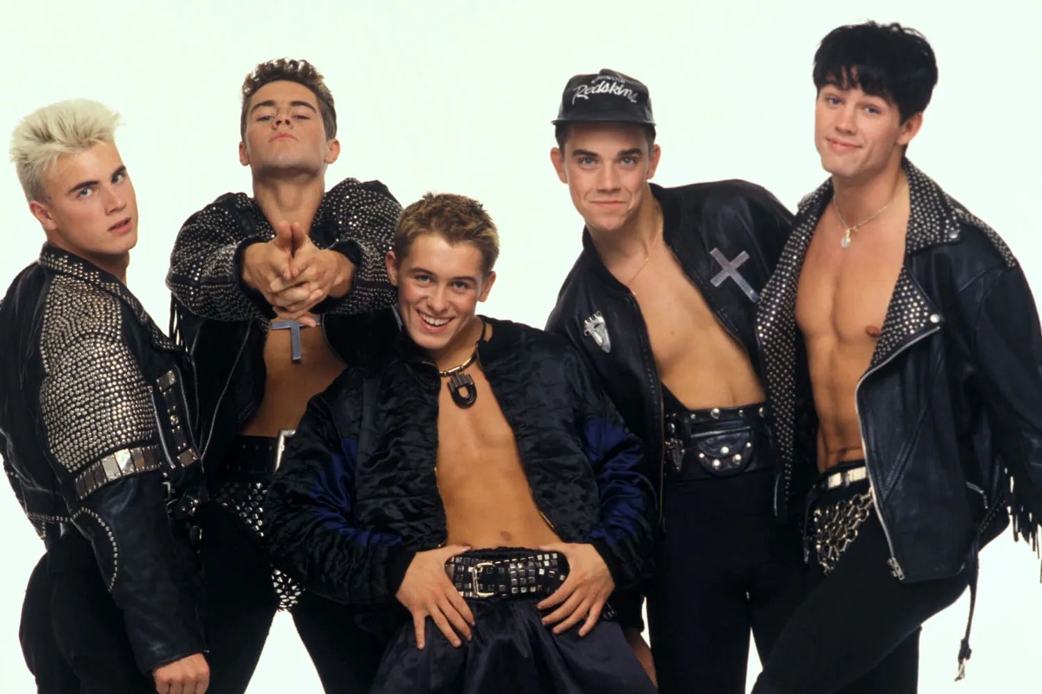 Take That. Gary Barlow, Howard Donald, Mark Owen, Robbie Williams and Jason Orange in Take That.