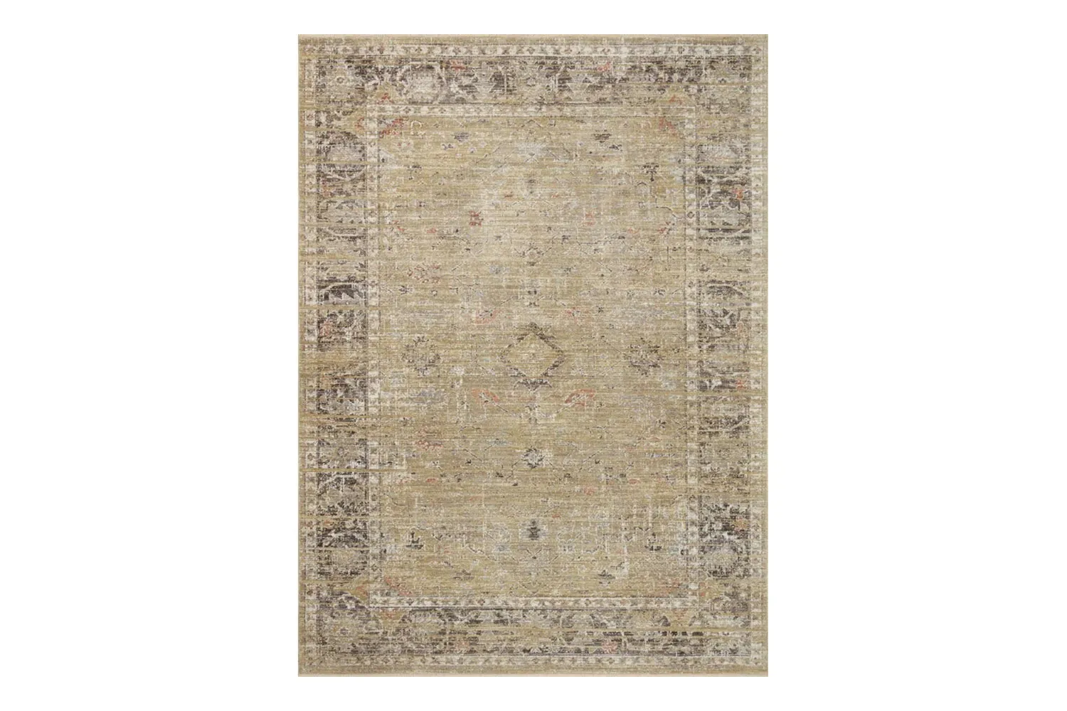 Magnolia Home By Joanna Gaines X Loloi Sinclair Machine-Washable Pebble / Taupe Area Rug