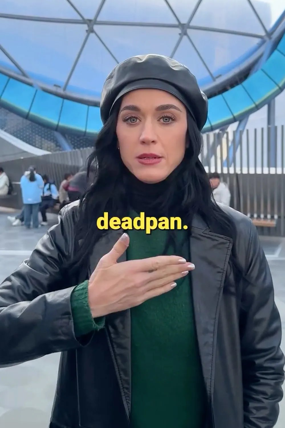 Katy Perry Attempts The Don't React Challenge While Riding Disneyland Shanghai Tron Coaster