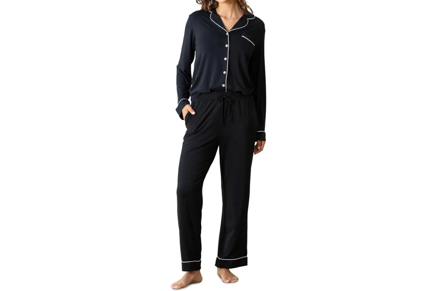 Cozy Earth 100 Viscose From Bamboo Long Sleeve Pajama Set