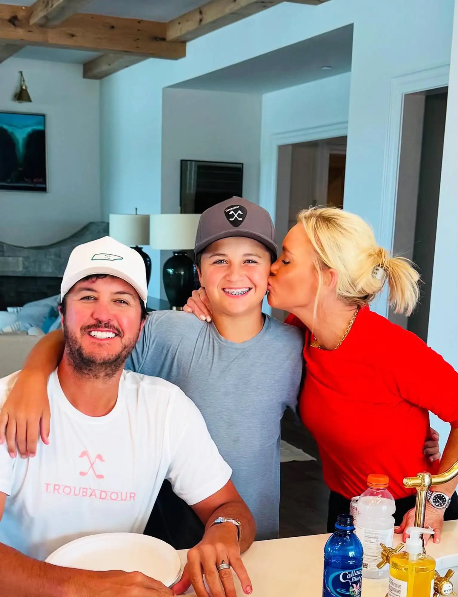 Luke Bryan and his family