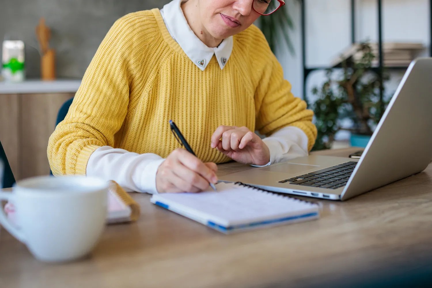 Woman writing letter