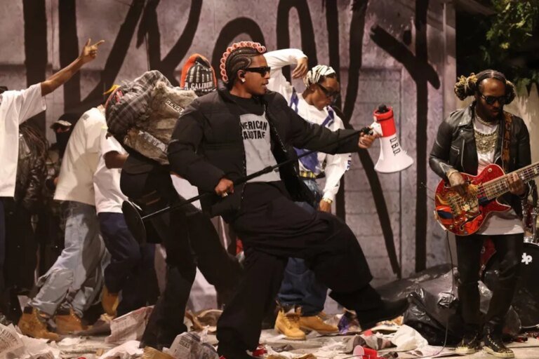 A$AP Rocky Teams Up with Danny Elfman for a Memorable 'SNL' Debut Performance of 'Don’t Be Dumb'