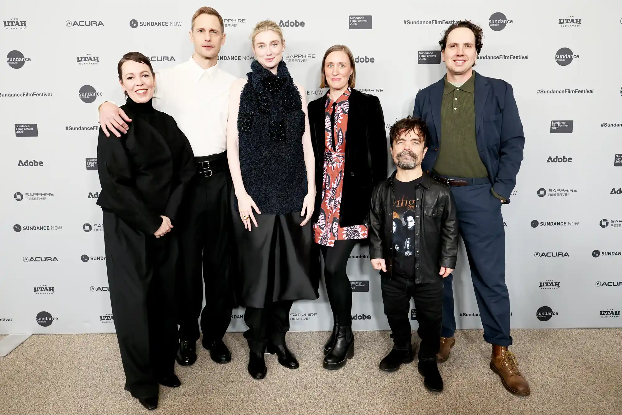 Olivia Colman, Alexander Skarsgård, Elizabeth Debicki, Peter Dinklage and others at the "Wicker" Premiere.
