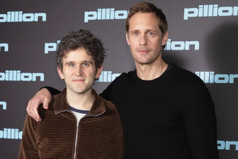 Alexander Skarsgård and Harry Melling Bond Over Their Unique Costumes on Set