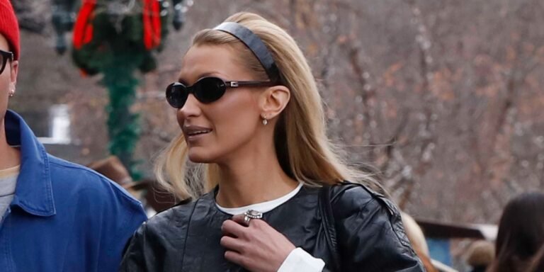 Bella Hadid Stuns in Eyelet Micro Bloomers That Showcase Her Hips