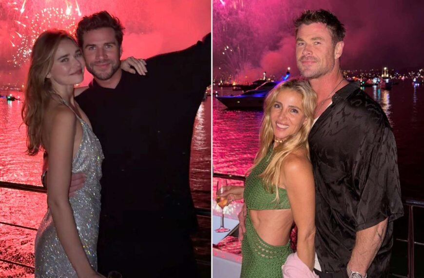 Chris Hemsworth and Elsa Pataky Celebrate New Year on a Yacht in Sydney with Liam and Gabriella Brooks