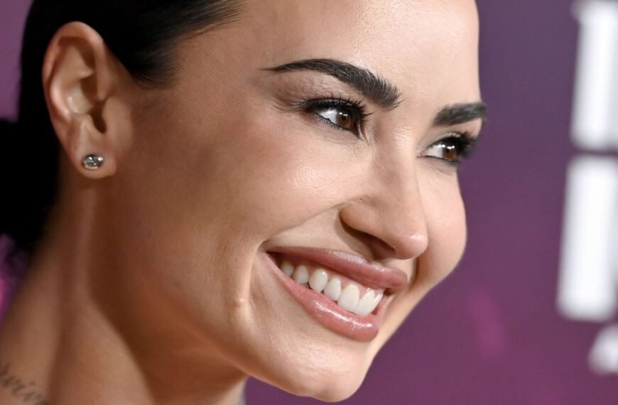 Demi Lovato's Unique Gown That Looks Like a Stylish T-Shirt Creation