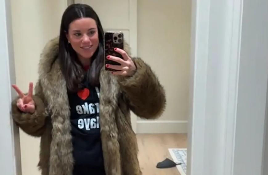 Drake Maye’s Wife Ann Michael Shines in a Stylish Faux Fur Coat at the Playoff Game