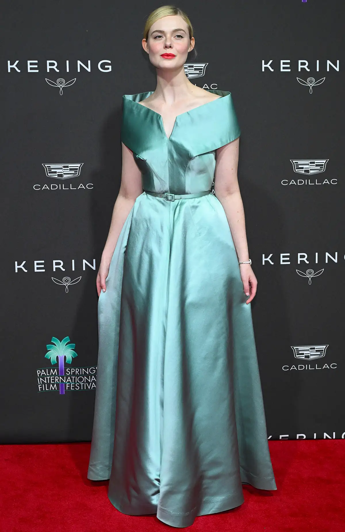 Elle Fanning attends the Palm Springs International Film Festival Awards at the Palm Springs Convention Center in Palm Springs on January 3, 2026.
