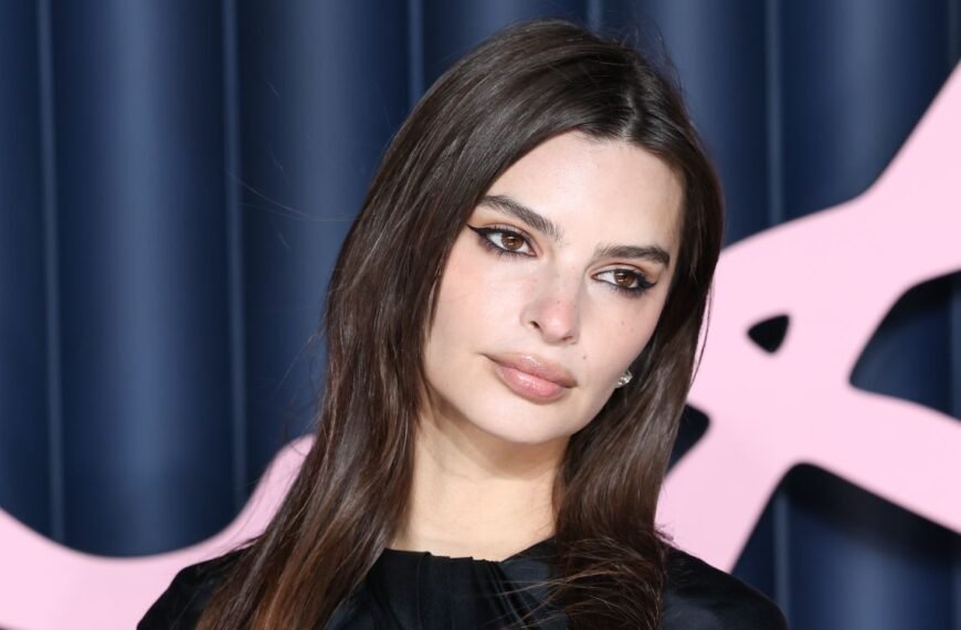 Emily Ratajkowski Has Fun in the Snow with Son Sly's Adorable Long Blonde Hair
