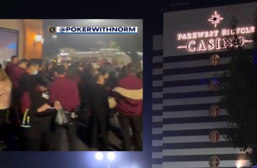 Evacuation at Parkwest Bicycle Casino in Bell Gardens Due to False Alarm