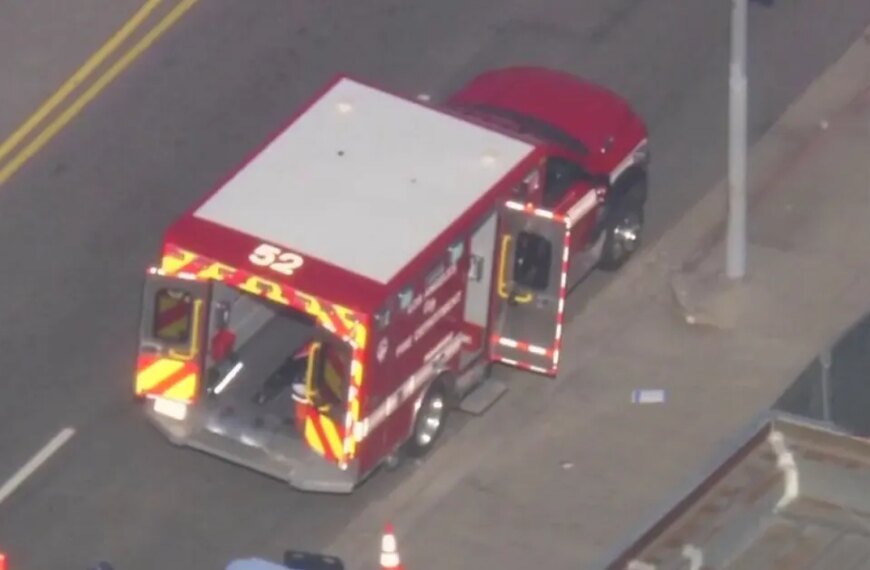 Food Delivery Robot and Ambulance Involved in Hollywood Collision