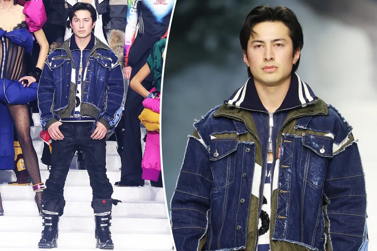 From Hockey Gear to High Fashion: Hudson Williams Takes the Dsquared2 Runway