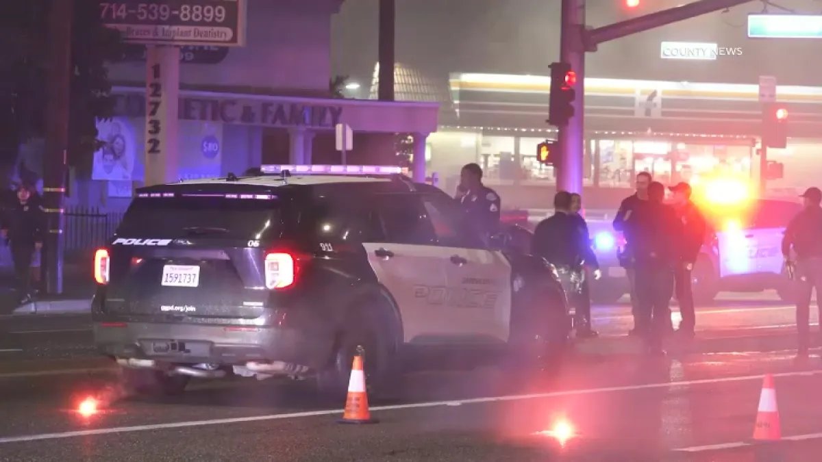Garden Grove Officer Injured in Car Collision During Pursuit of Armed Suspect