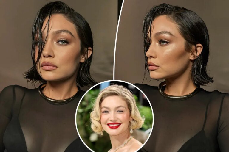 Gigi Hadid Embraces a Chic Black Bob, Sparking a Hair Color Swap with Her Sister