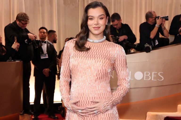 Hailee Steinfeld Celebrates Her Baby Bump at the 2026 Golden Globes in Her First Red Carpet Appearance Since Sharing the Exciting News