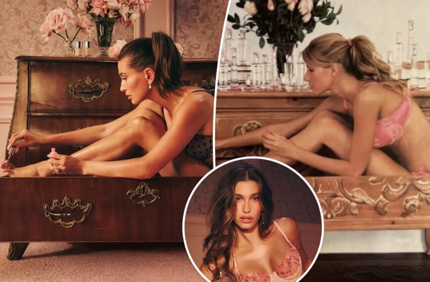 Hailey Bieber Channels Gisele Bündchen in Latest Victoria’s Secret Ad