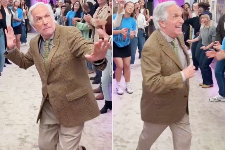 Henry Winkler Dances with Joy in Jennifer Hudson's Spirit Tunnel: The Fonz Still Has It!