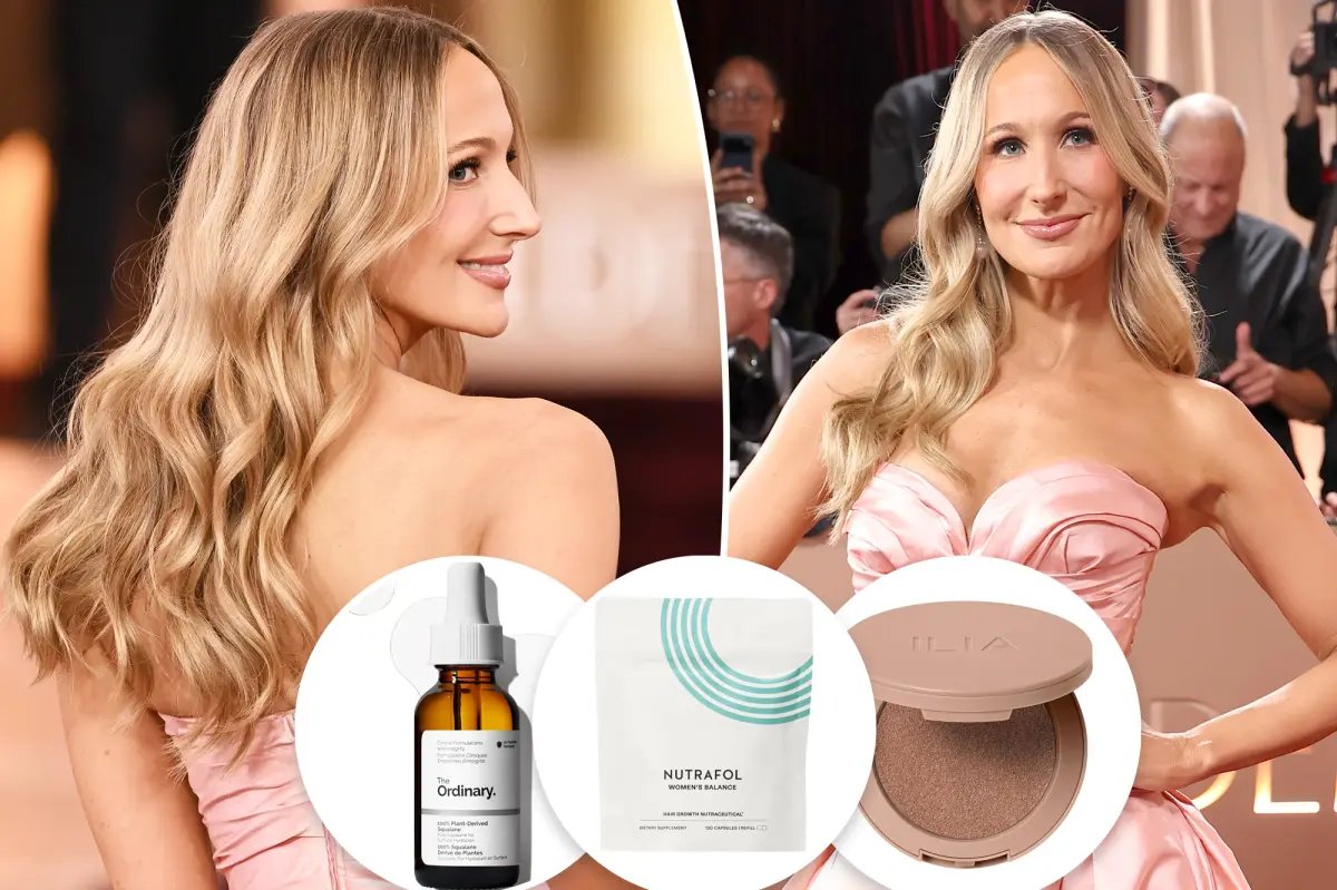 How Nikki Glaser Got Ready for the Golden Globes with Hair Growth Supplements, an Affordable Serum, and a Touch of Bronzer