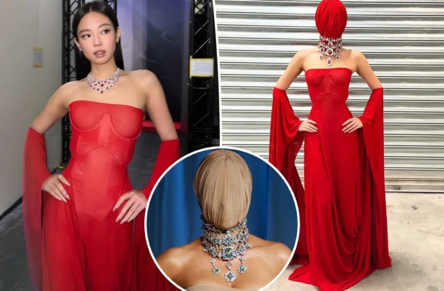 Jennie Adds Her Unique Flair to Kim Kardashian's Trendy Masked Margiela Look