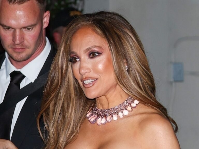 Jennifer Lopez Shines in a Tinsel Fringe Disco Ball Gown at the 2026 Golden Globes After-Party