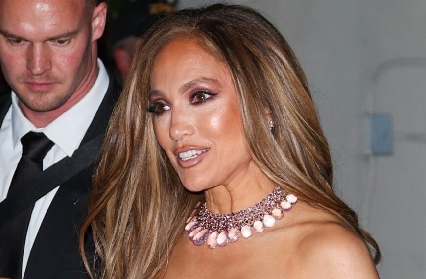 Jennifer Lopez Shines in a Tinsel Fringe Disco Ball Gown at the 2026 Golden Globes After-Party