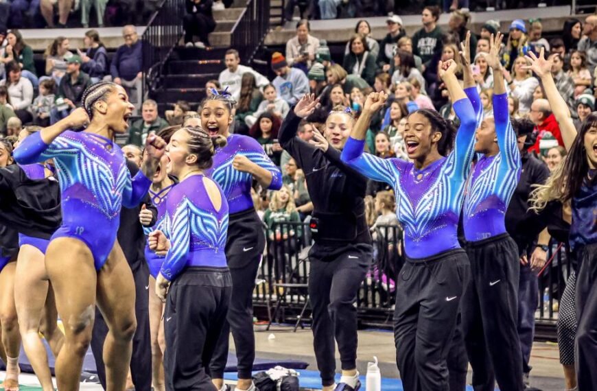 Jordan Chiles Shines on Floor Exercise, Leading UCLA Gymnasts to Victory Over Michigan State