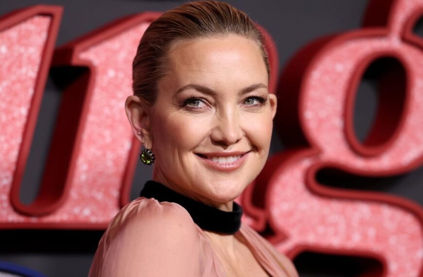 Kate Hudson Embraces a Natural Look in a Stunning Red Backless Dress for Her BAFTA Nomination Celebration