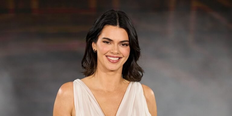 Kendall Jenner Stuns in a Striking 3D Tiger Midi Dress