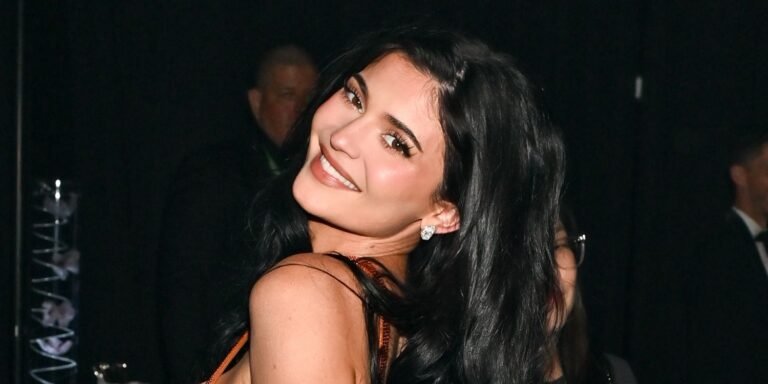 Kylie Jenner Stuns in a Cozy Bodycon Dress That Captivates the Eye
