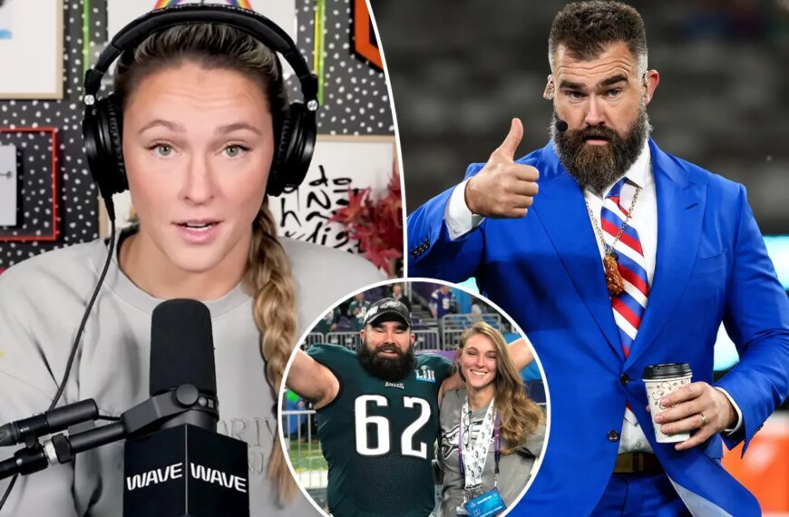 Kylie Kelce Shares Her Thoughts on Jason Kelce's Fresh New Style