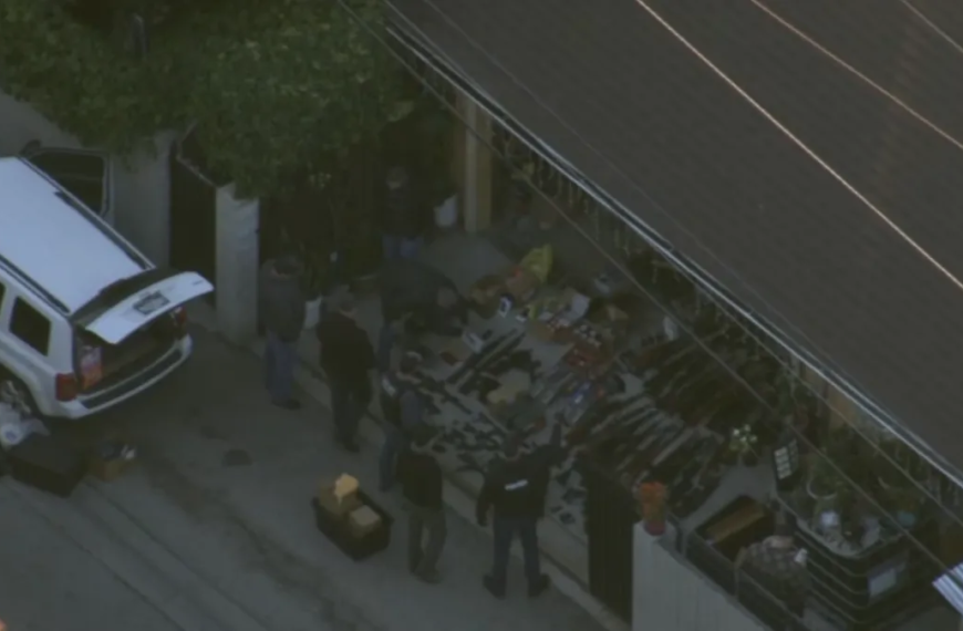 LAPD Action in Lincoln Heights: Warrant Served