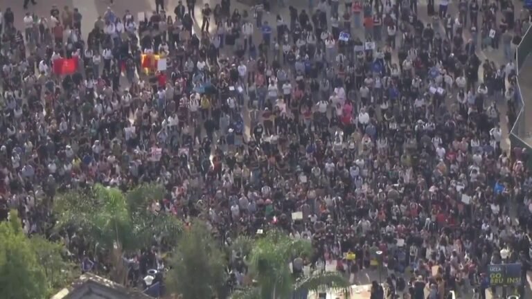 Large Turnout for ICE Protest at UCLA