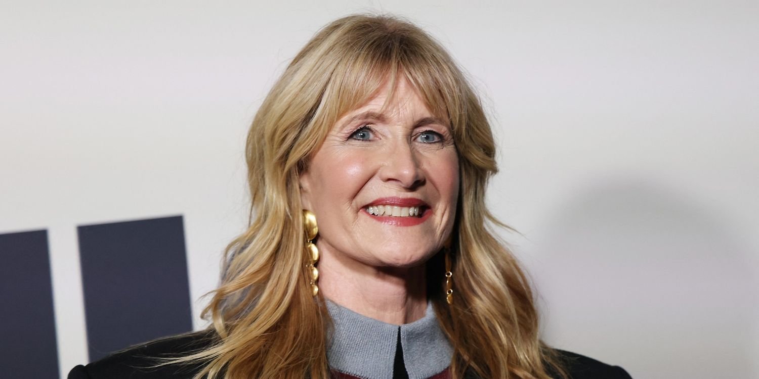 Laura Dern Rocks a Black Lace Bra with a Bold Plunging Top