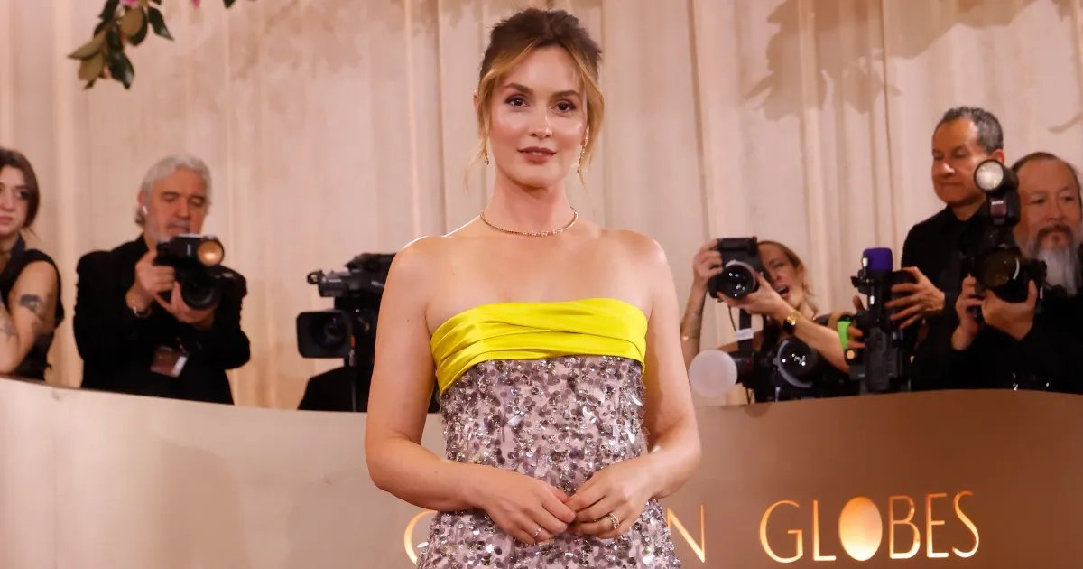 Leighton Meester Chooses a Lightweight Tinted Serum Over Heavy Foundation at the Golden Globes
