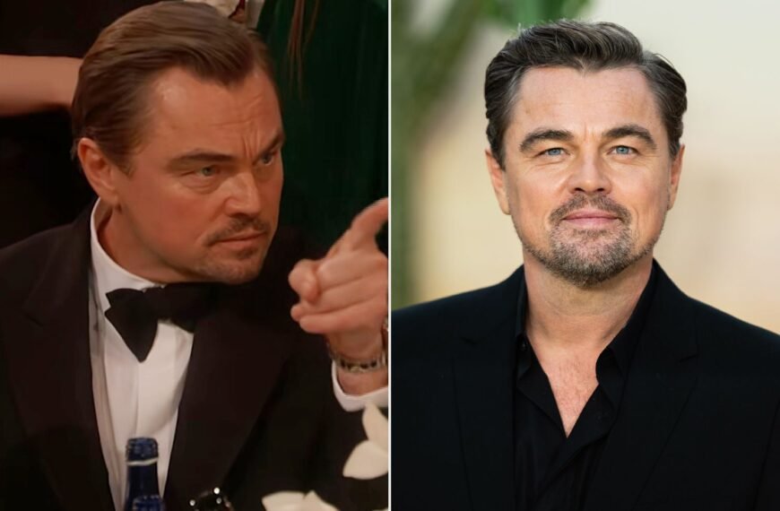 Leonardo DiCaprio Keeps Conversation Private in Viral Golden Globes Clip: 'I'm Not a Snitch!'
