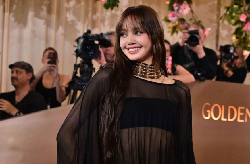 Lisa's Sheer Mesh Dress at the 2026 Golden Globes After-Party Sparks Mixed Reactions