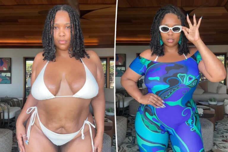Lizzo Shows Off Her New Look in a Stylish White Bikini