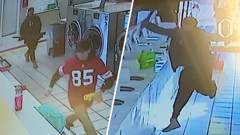 Machete Attack on Teen at Pomona Laundromat Caught on Video