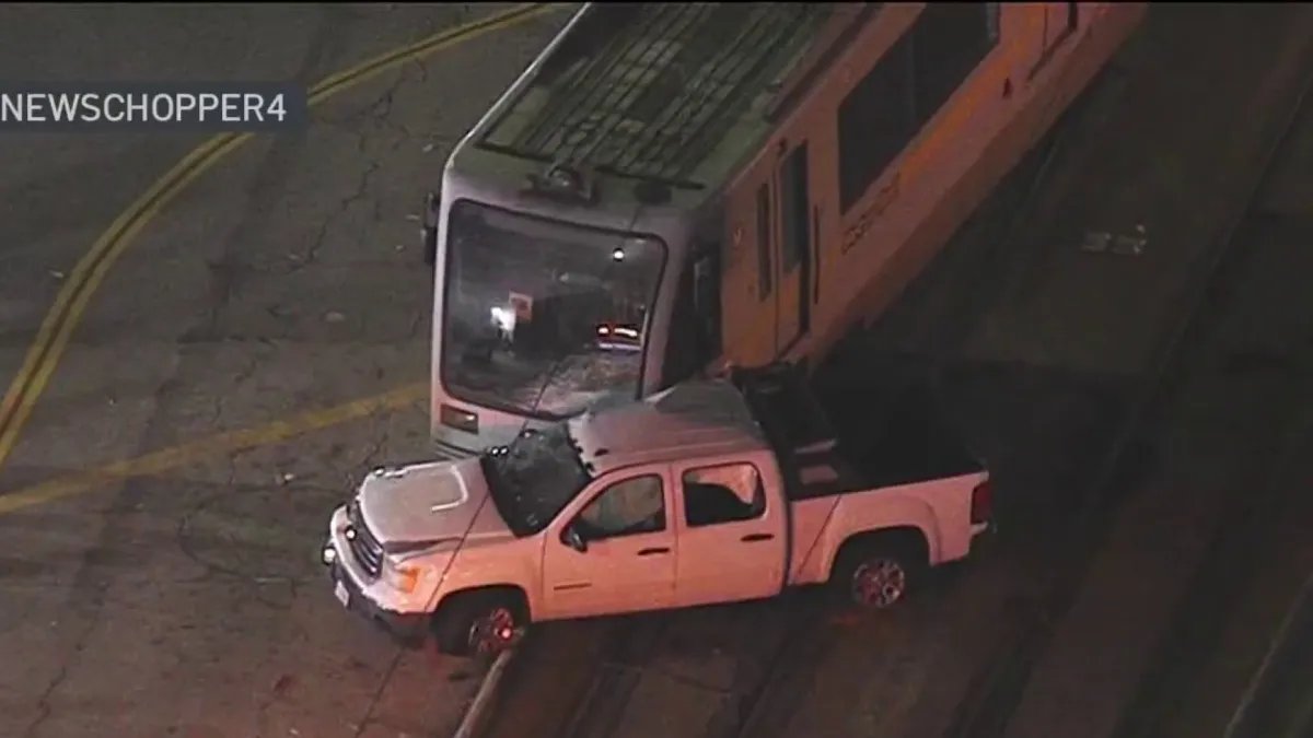 Metro Blue Line Train Derails in Downtown Los Angeles