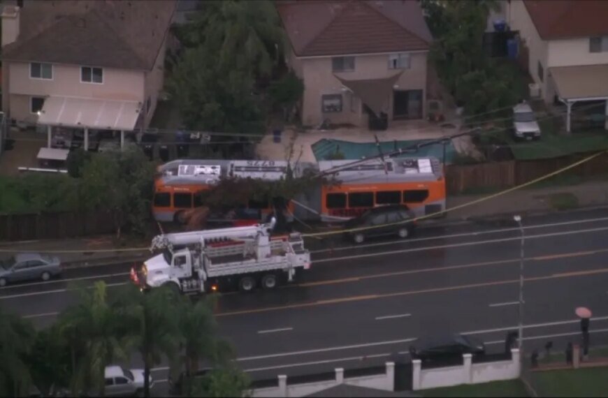 Metro Bus Crashes into Backyard in Lake View Terrace