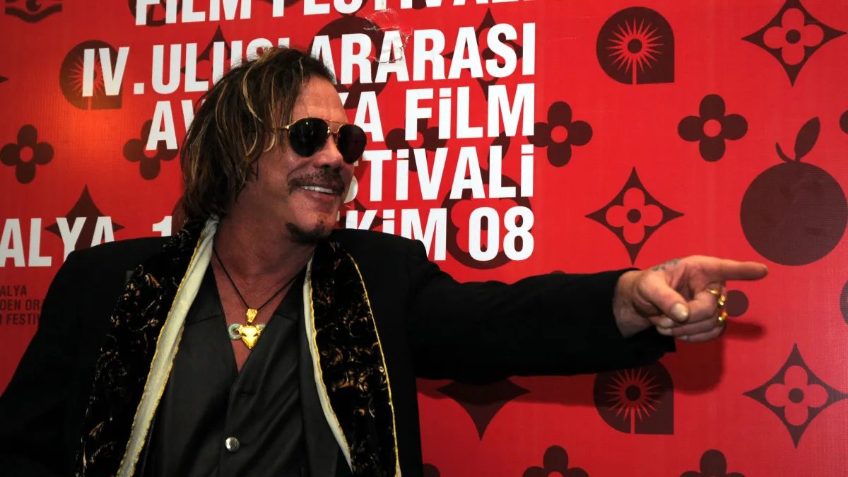 Mickey Rourke Delivers Shotgun to LA County Sheriff's Department